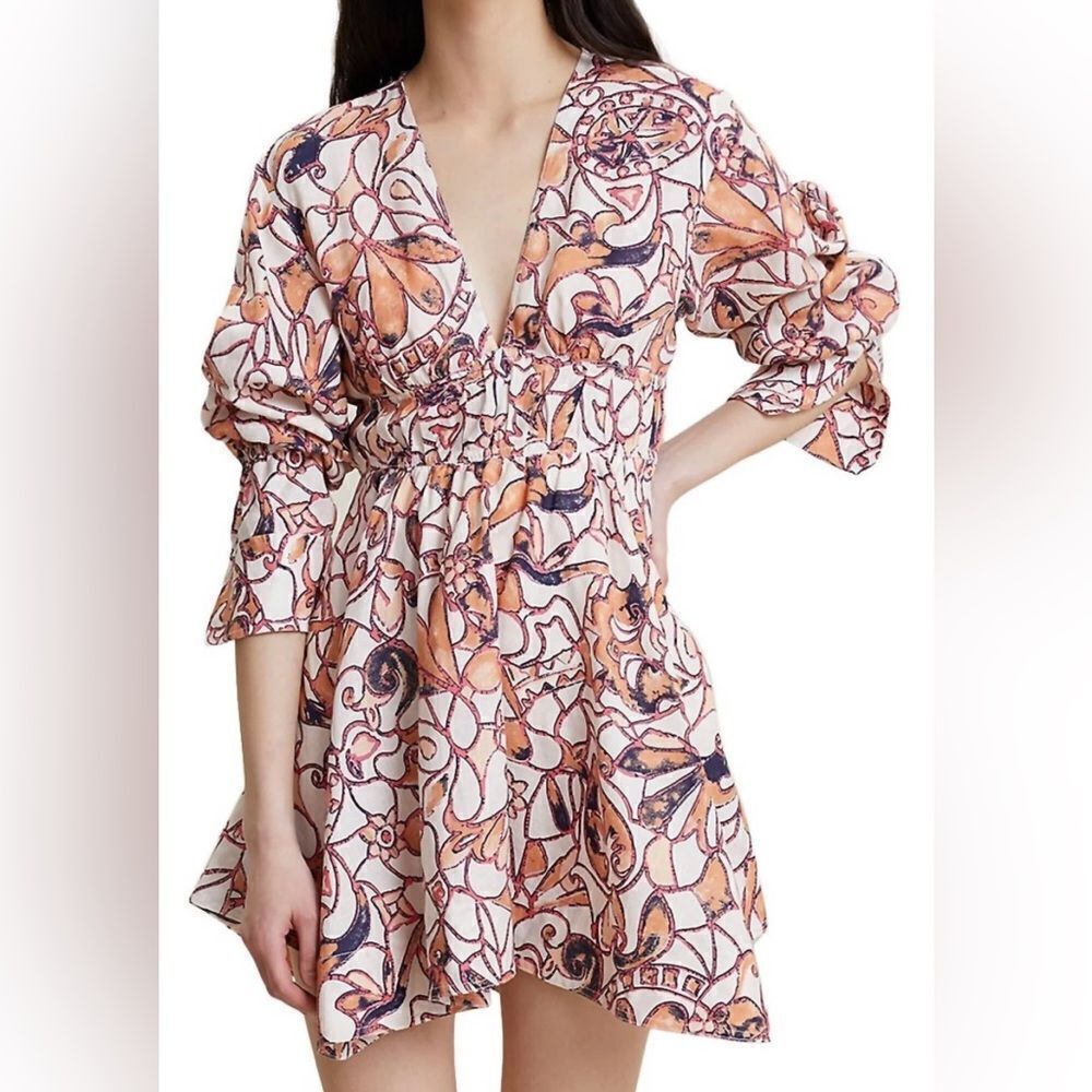 A.L.C. Salina Dress In White Multi NWT Size 8